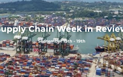 Supply Chain Week in Review September 13th – 19th